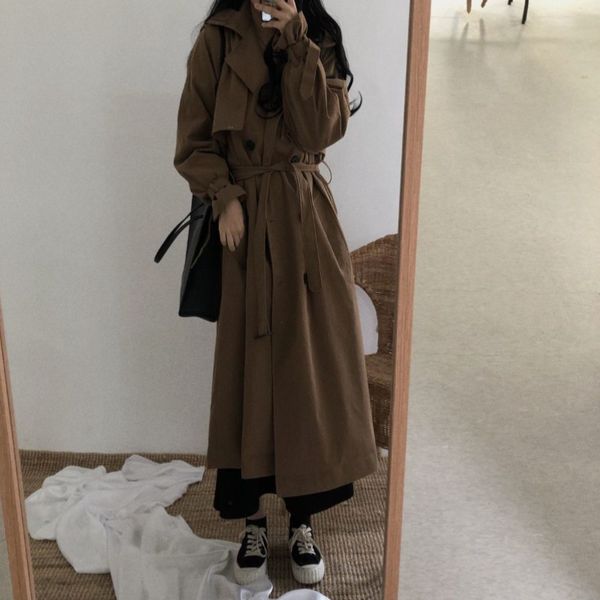 women's trench coats elegant women's trench coat casual long loose autumn and winter fashion doublebreasted for women 230329, Tan;black
women's trench coats elegant women's trench coat casual long loose autumn and winter fashion doublebreasted for women 230329, Tan;black