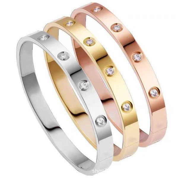 designer bracelet love bangle jewelry stainless steel titanium buckle diamond inlaid korean classic diamond bracelet, Black
designer bracelet love bangle jewelry stainless steel titanium buckle diamond inlaid korean classic diamond bracelet, Black