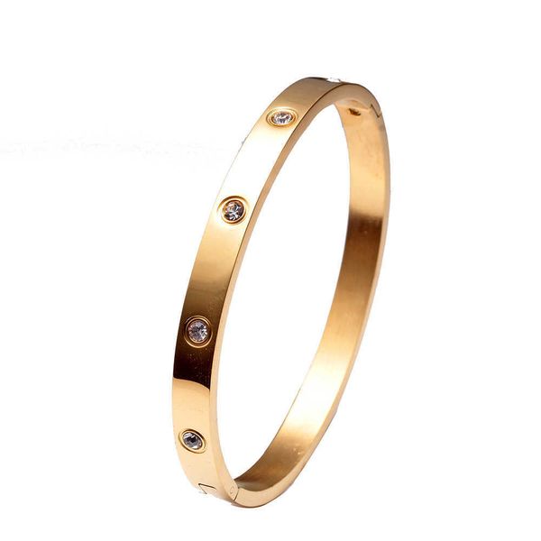 luxurydesigner bracelet love bangle jewelry 6mm wide simple gold diamond stainless steel fashion women's bracelet, Black
luxurydesigner bracelet love bangle jewelry 6mm wide simple gold diamond stainless steel fashion women's bracelet, Black