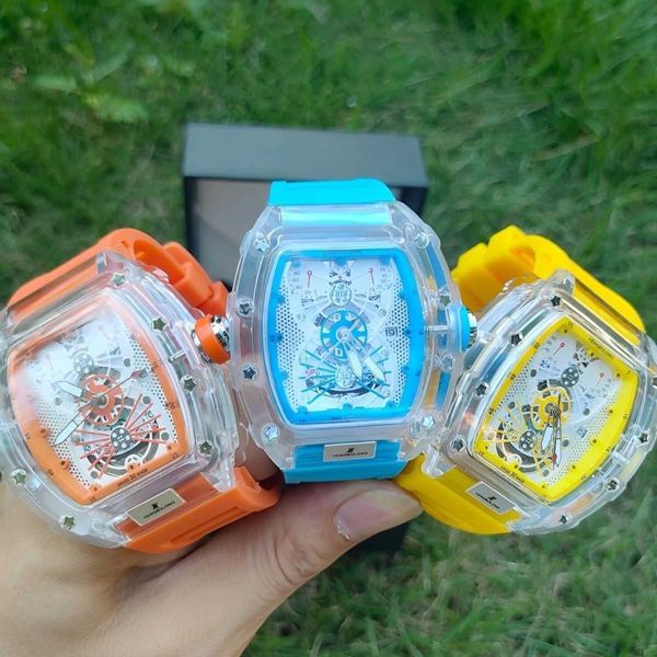 watch milles richard's fashion transparent fully automatic color pseudo six pin quartz movement student wristwatch ayw, Slivery;black
watch milles richard's fashion transparent fully automatic color pseudo six pin quartz movement student wristwatch ayw, Slivery;black