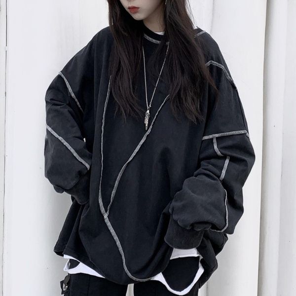 womens hoodies sweatshirts gothic long sleeve sweatshirt loose large size dark spring springautumn base clothes black 230329
womens hoodies sweatshirts gothic long sleeve sweatshirt loose large size dark spring springautumn base clothes black 230329