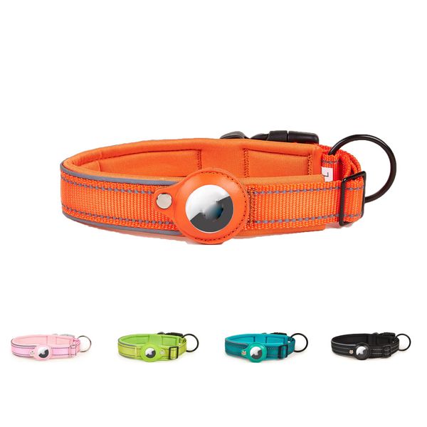 Reflective AirTag Dog Collar,Padded Dog Collar, with AirTag Holder Case, Adjustable AirTag Accessories Pet Collar for Medium Large Dog
Reflective AirTag Dog Collar,Padded Dog Collar, with AirTag Holder Case, Adjustable AirTag Accessories Pet Collar for Medium Large Dog