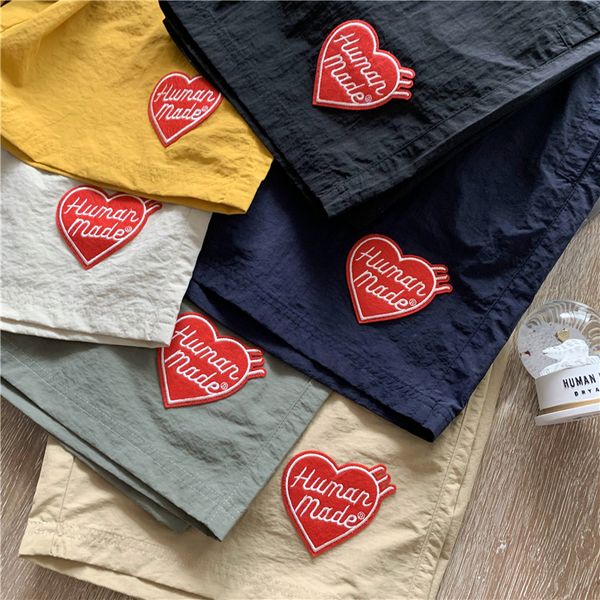 men's shorts human made ss fashion 1 1 heart embroidered beach loose casual breathable streetwear 230329, White;black
men's shorts human made ss fashion 1 1 heart embroidered beach loose casual breathable streetwear 230329, White;black