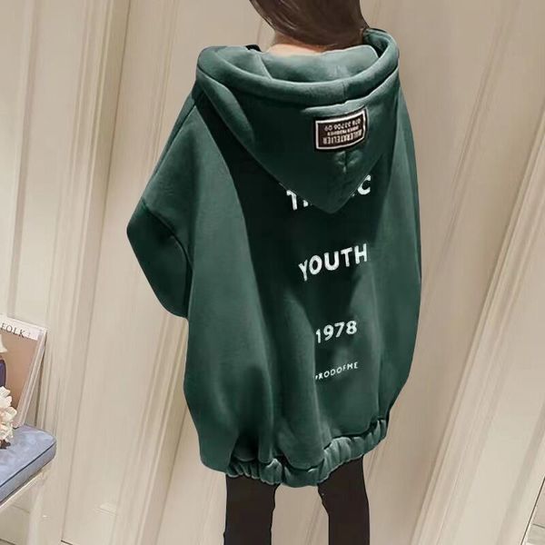 womens hoodies sweatshirts autumn winter plus velvet warm streetwear zipup oversized long sweatshirt women fleece jacket pocket thicken outw, Black
womens hoodies sweatshirts autumn winter plus velvet warm streetwear zipup oversized long sweatshirt women fleece jacket pocket thicken outw, Black