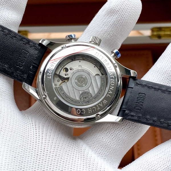 men's luxury mechanical watch lwcs portuguese series automatic mechanical movement 41mm watch qvxz, Slivery;brown
men's luxury mechanical watch lwcs portuguese series automatic mechanical movement 41mm watch qvxz, Slivery;brown