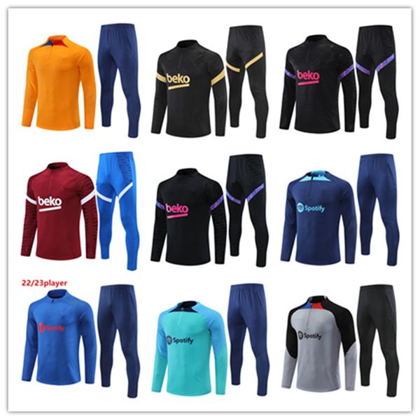 22 23 barcelonas tracksuit boys fan player football half zipper pullover training suit 23 men and kids jerseys soccer tracksuits ansu fati c, Gray
22 23 barcelonas tracksuit boys fan player football half zipper pullover training suit 23 men and kids jerseys soccer tracksuits ansu fati c, Gray