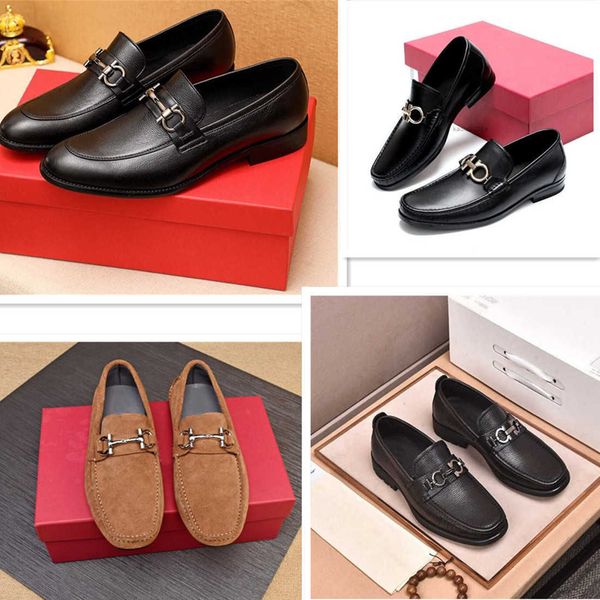 2023 fashion luxury new mens loafers dress shoes designer brand business formal ferragamos genuine leather slip on flats suede party wedding, Black
2023 fashion luxury new mens loafers dress shoes designer brand business formal ferragamos genuine leather slip on flats suede party wedding, Black