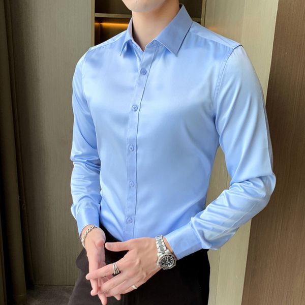 men's casual shirts autumn winter long sleeve shirt men's ice silk elastic non iron luxury korean business leisure comfort slim so, White;black
men's casual shirts autumn winter long sleeve shirt men's ice silk elastic non iron luxury korean business leisure comfort slim so, White;black