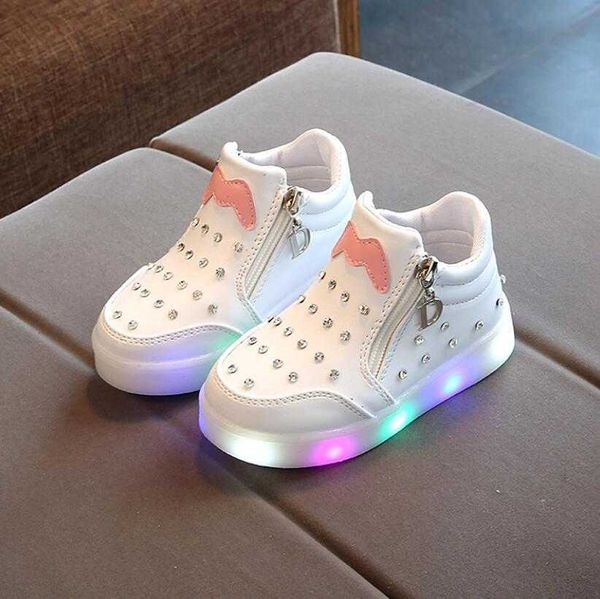 athletic outdoor size 21-30 children glowing sneakers kid princess bow for girls led shoes cute baby sneakers with light shoes krasovki lumi, Black
athletic outdoor size 21-30 children glowing sneakers kid princess bow for girls led shoes cute baby sneakers with light shoes krasovki lumi, Black