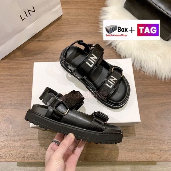 with box womens sandal outdoor calfskin platform sandals luxury designer lady shoes casual slippers fashion moccasins size 35-40, Black
with box womens sandal outdoor calfskin platform sandals luxury designer lady shoes casual slippers fashion moccasins size 35-40, Black