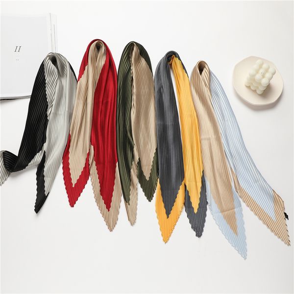 scarves solidplain women crinkle silk band scarf ana fashion lady hair tie headscarves wrist soft 70cm splice shawl hijab 230328, Blue;gray
scarves solidplain women crinkle silk band scarf ana fashion lady hair tie headscarves wrist soft 70cm splice shawl hijab 230328, Blue;gray