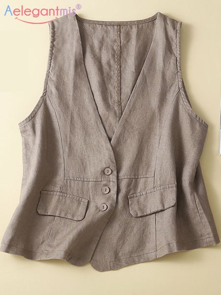 women's vests aelegantmis cotton linen women's sleeveless summer vest coat v-neck false pocket button retro thin belt women's, Black;white
women's vests aelegantmis cotton linen women's sleeveless summer vest coat v-neck false pocket button retro thin belt women's, Black;white
