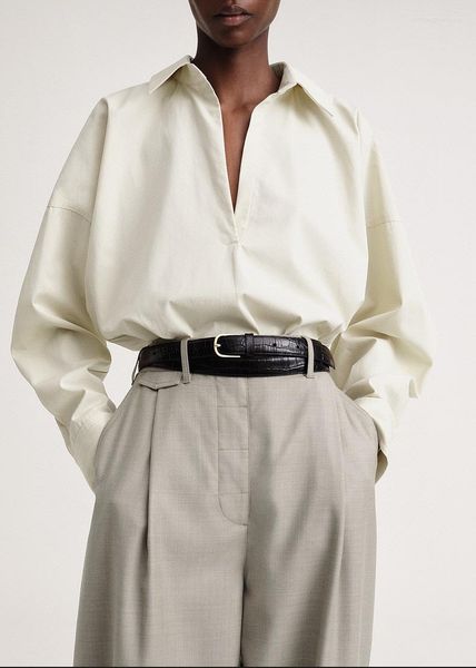 fancy woman women's blouses women shirt turn-down collar solid loose v-neck long sleeve pullover blouse cotton office lady, White
fancy woman women's blouses women shirt turn-down collar solid loose v-neck long sleeve pullover blouse cotton office lady, White
