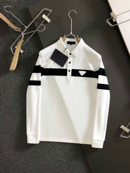 mens hoodies long sleeve winter autumn pradas pullover classic lapel triangle color matching print polo shirt top, Black
mens hoodies long sleeve winter autumn pradas pullover classic lapel triangle color matching print polo shirt top, Black