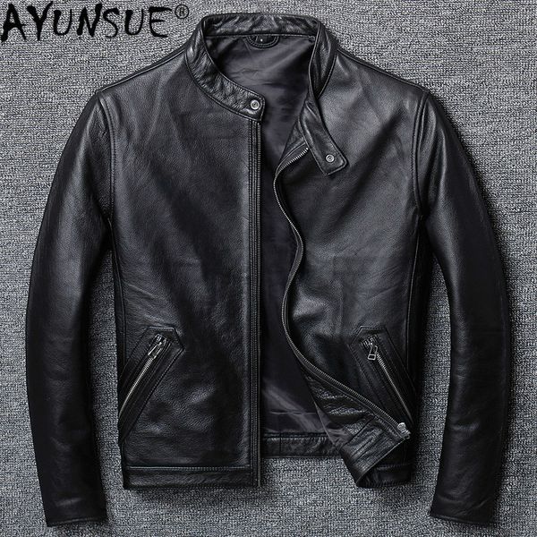 men's leather faux leather ayunsue genuine denim jacket men's fall jacket plus size 5xl coats jaqueta couro leg timo masculino 230, Black
men's leather faux leather ayunsue genuine denim jacket men's fall jacket plus size 5xl coats jaqueta couro leg timo masculino 230, Black