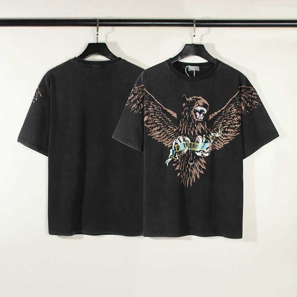 high street fashion rep eagle dog print vtg vintage washed old damaged short sleeve t-shirt ins cotton, Black;brown
high street fashion rep eagle dog print vtg vintage washed old damaged short sleeve t-shirt ins cotton, Black;brown
