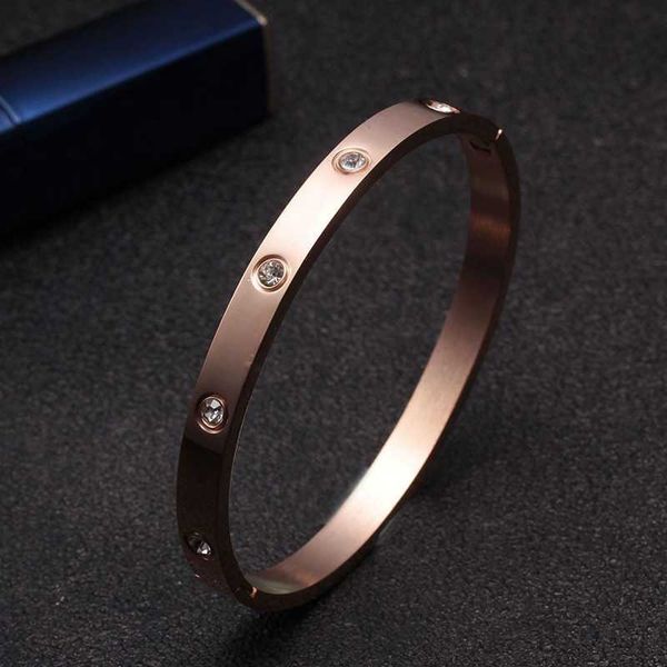 designer bracelet love bangle jewelry 6mm wide simple gold diamond stainless steel fashion women's bracelet, Black
designer bracelet love bangle jewelry 6mm wide simple gold diamond stainless steel fashion women's bracelet, Black