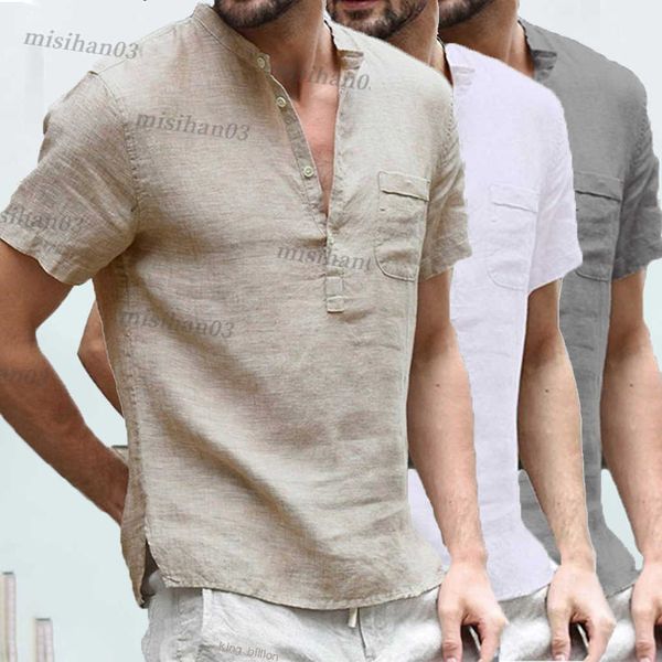 men's polos 2023 design summer new short-sleeved t-shirt cotton and linen led casual shirt male breathable s-3xl y2303, White;black
men's polos 2023 design summer new short-sleeved t-shirt cotton and linen led casual shirt male breathable s-3xl y2303, White;black