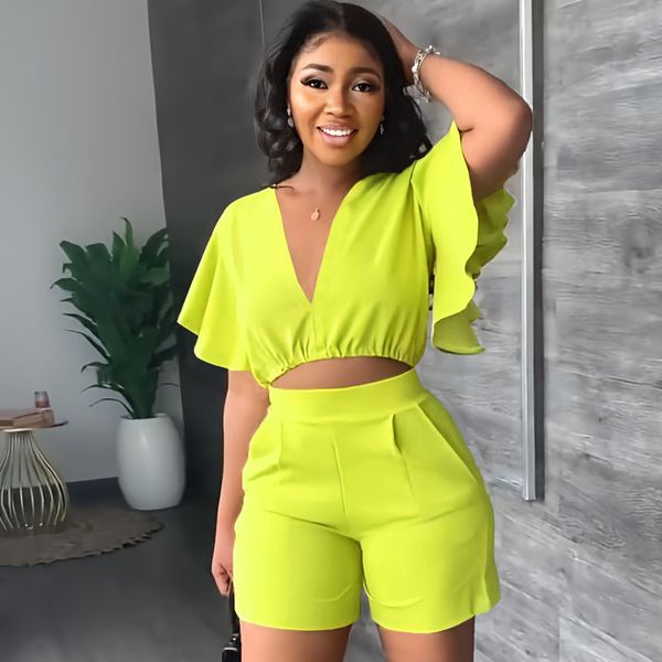 women's two piece pants fashion women's two piece v-neck ruffled sleeve crop pocket shorts summer casual set 230329, White
women's two piece pants fashion women's two piece v-neck ruffled sleeve crop pocket shorts summer casual set 230329, White
