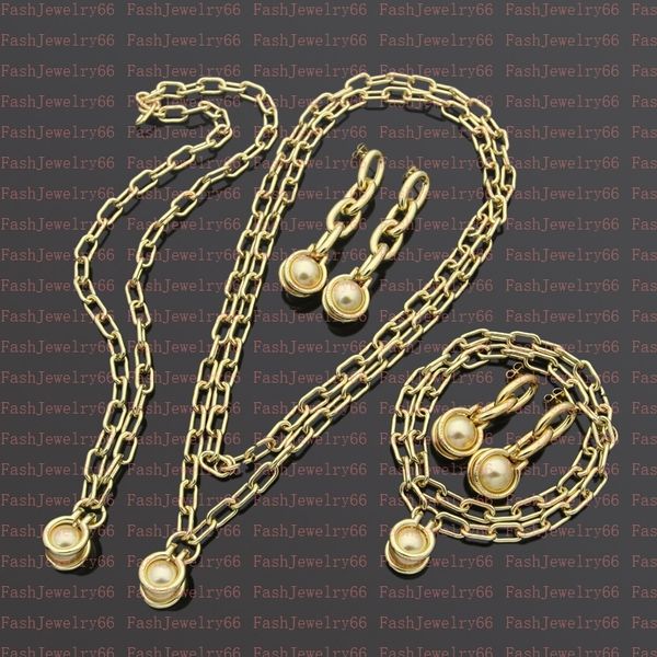 luxury bracelet pearl earrings designer silver couple chain shape original fashion classic earrings necklace set female jewelry gift with bo, Black
luxury bracelet pearl earrings designer silver couple chain shape original fashion classic earrings necklace set female jewelry gift with bo, Black