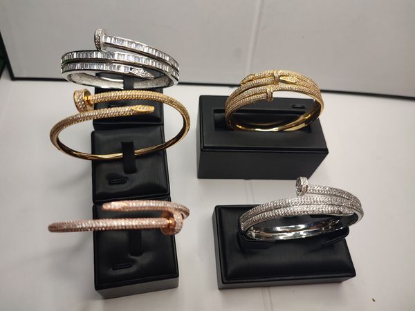 initial bracelet high luxury gold silver cuff nail bangle bracelet diamonds designer for women men fashion bracelets wedding party thanksgiv, Black
initial bracelet high luxury gold silver cuff nail bangle bracelet diamonds designer for women men fashion bracelets wedding party thanksgiv, Black