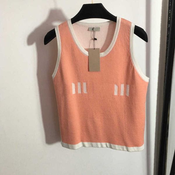23ss tank camis womens tanks womens designer clothing logo letter knitted vest chest vest round neck sports vest color matching tanks women, White
23ss tank camis womens tanks womens designer clothing logo letter knitted vest chest vest round neck sports vest color matching tanks women, White
