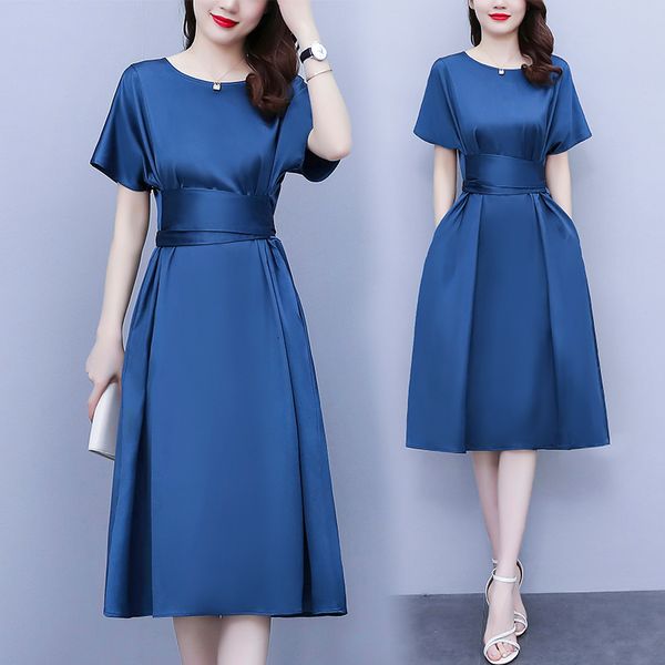 casual dresses high-end acetate satin solid color loose lace slim breathable short-sleeved dress women's a line straps waist dresses pl, Black;gray
casual dresses high-end acetate satin solid color loose lace slim breathable short-sleeved dress women's a line straps waist dresses pl, Black;gray
