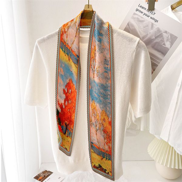 headbands crinlk hair scarf women silk satin skinny neck tie female handle bag wirst foulard belt headband bandana echarpe luxury 230328, Silver
headbands crinlk hair scarf women silk satin skinny neck tie female handle bag wirst foulard belt headband bandana echarpe luxury 230328, Silver