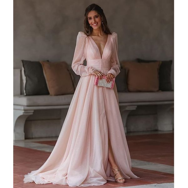 long sleeves prom dresses sparkly glitter high split sequined evening gowns women arabic special occasion dress formal wear, Black
long sleeves prom dresses sparkly glitter high split sequined evening gowns women arabic special occasion dress formal wear, Black