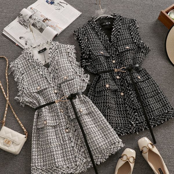 women's vests women's luxury vintage elegant tweed jacket tank waist coat knitted tank with long sleeve strapless oversized jacket, Black;white
women's vests women's luxury vintage elegant tweed jacket tank waist coat knitted tank with long sleeve strapless oversized jacket, Black;white