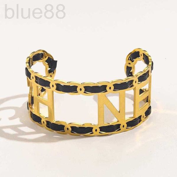 bangle designer steel fashion europe wide leather rope bracelet small fragrance hollow double opening personalized letter bracelet jgwr, Black
bangle designer steel fashion europe wide leather rope bracelet small fragrance hollow double opening personalized letter bracelet jgwr, Black