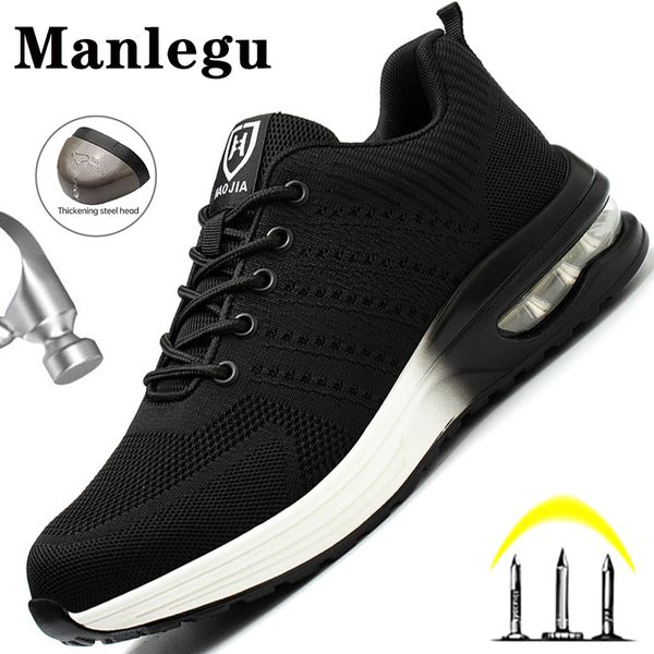 dress shoes work safety men women sneakers ultralight soft industrial wearresistance antismashing steel toe boots 230329, Black
dress shoes work safety men women sneakers ultralight soft industrial wearresistance antismashing steel toe boots 230329, Black