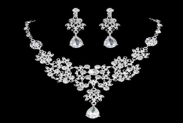 luxury flower rhinestones bridal jewelry sets 4 colors crystals wedding necklaces and earrings for bride prom evening party access5489470, White
luxury flower rhinestones bridal jewelry sets 4 colors crystals wedding necklaces and earrings for bride prom evening party access5489470, White
