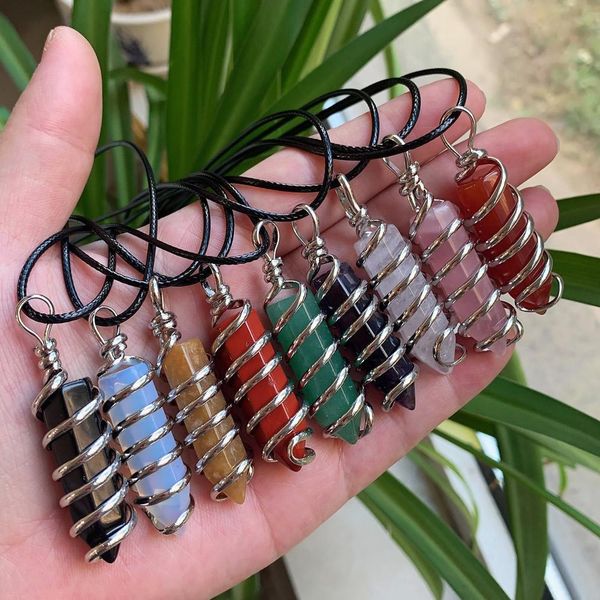 natural gem stone pendant necklace for women hexagonal bullet carnelian red agate purple crystal pendulum necklace, Silver
natural gem stone pendant necklace for women hexagonal bullet carnelian red agate purple crystal pendulum necklace, Silver
