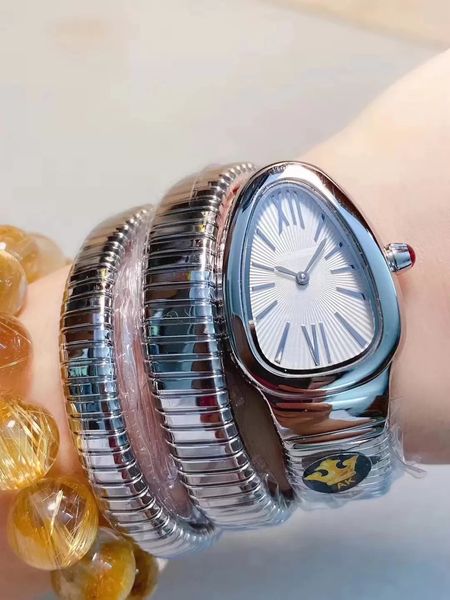35mm women lady wristwatch snake silver long bracelet rome quartz black white watch stainless steel strap bracelet clasp, Slivery;brown
35mm women lady wristwatch snake silver long bracelet rome quartz black white watch stainless steel strap bracelet clasp, Slivery;brown