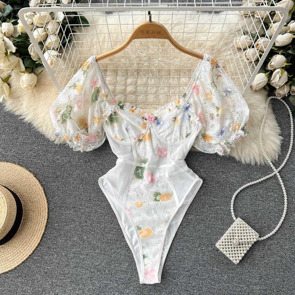 nxy women lace floral print bodysuits short sleeves transparent inside wear rompers ladies backless beach palysuits 230328, Black;white
nxy women lace floral print bodysuits short sleeves transparent inside wear rompers ladies backless beach palysuits 230328, Black;white