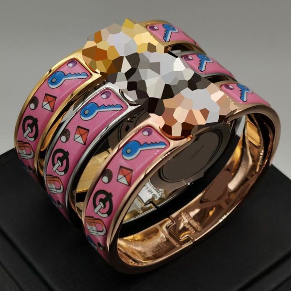 12mm enamel clic bangle for women charm bracelets new version key pink lock, Golden;silver
12mm enamel clic bangle for women charm bracelets new version key pink lock, Golden;silver