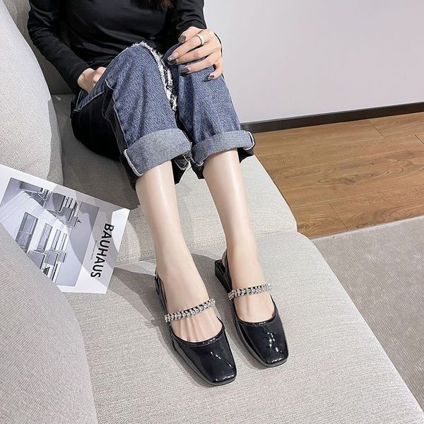 dress shoes designer shoes women's sandals french baotou single shoes women's thick heel back hollow rhinestone sandals fashion lo, Black
dress shoes designer shoes women's sandals french baotou single shoes women's thick heel back hollow rhinestone sandals fashion lo, Black