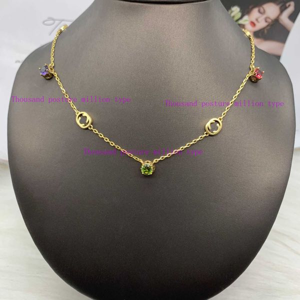 2023 designer new gujia necklace/gjia new letter color diamond simple sweater chain bracelet female personality light luxury jewelry, Silver
2023 designer new gujia necklace/gjia new letter color diamond simple sweater chain bracelet female personality light luxury jewelry, Silver