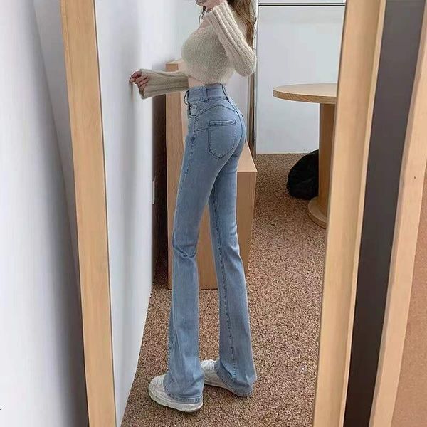 women's jeans flare jean's high waist trousers vintage denim pants streetwear lady casual korean fashion for girls light blue 2303
women's jeans flare jean's high waist trousers vintage denim pants streetwear lady casual korean fashion for girls light blue 2303