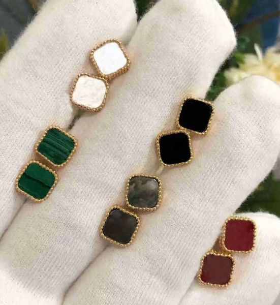 fashion vintage 4/four leaf clover charm stud earrings mother-of-pearl pure silver van 18k gold agate for women&girls valentines day cleef f, Golden
fashion vintage 4/four leaf clover charm stud earrings mother-of-pearl pure silver van 18k gold agate for women&girls valentines day cleef f, Golden