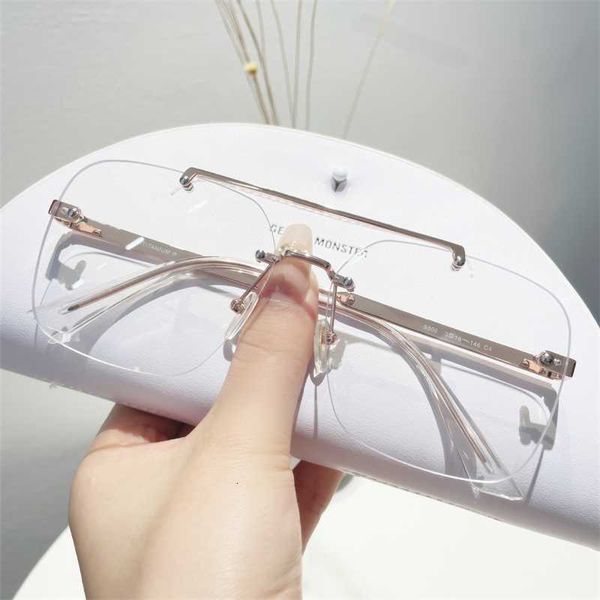 designer glasses pure titanium big frame trendsetter men wear less glasses to prevent blue light and thin women's double beam spectacle, White;black
designer glasses pure titanium big frame trendsetter men wear less glasses to prevent blue light and thin women's double beam spectacle, White;black