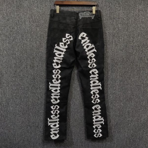 men's jeans embroidered endless leather cargo fashion pants quality vintage women joggers sweatpants trousers clothing 230330, Blue 
men's jeans embroidered endless leather cargo fashion pants quality vintage women joggers sweatpants trousers clothing 230330, Blue