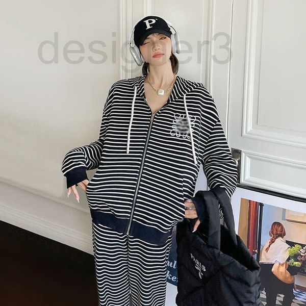 women's tracksuits designer suit spring autumn 2023 stripe slim loose hooded sweater pants two piece set 03dy, Gray
women's tracksuits designer suit spring autumn 2023 stripe slim loose hooded sweater pants two piece set 03dy, Gray