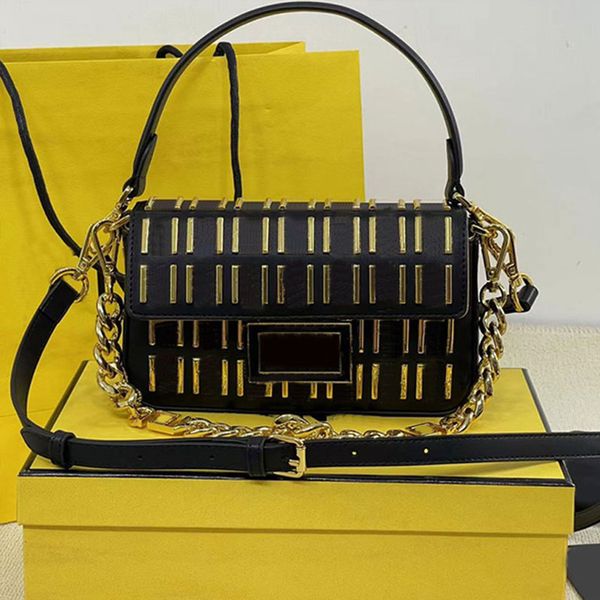 f chains baguette bag women flap axillary clutch bags luxury designer purse head portrait gold finish metal parts fashion letters detachable
f chains baguette bag women flap axillary clutch bags luxury designer purse head portrait gold finish metal parts fashion letters detachable