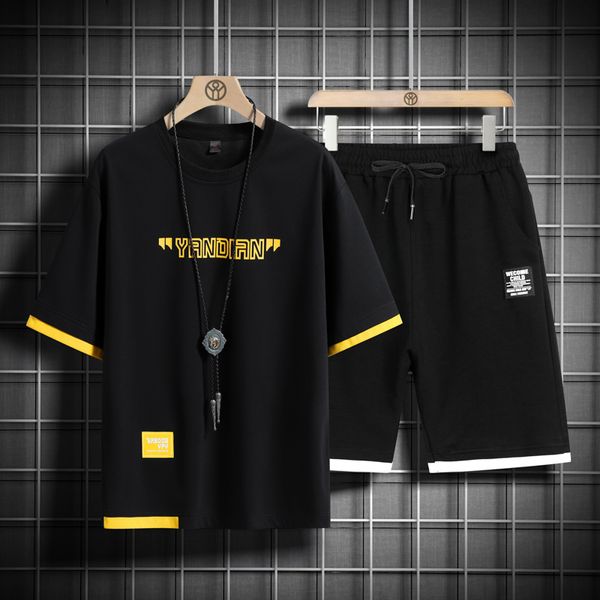 men's tracksuits summer black and white men's pullover t-shirtshorts sportswear brand sportswear oversize 5xl 230330, Gray
men's tracksuits summer black and white men's pullover t-shirtshorts sportswear brand sportswear oversize 5xl 230330, Gray