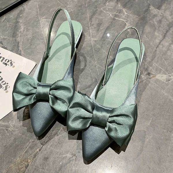 nxy sandals summer women baotou sandals fashion bow-knot low heels pumps female silk pointed sandalias de mujer women's shoes 230322, Black
nxy sandals summer women baotou sandals fashion bow-knot low heels pumps female silk pointed sandalias de mujer women's shoes 230322, Black