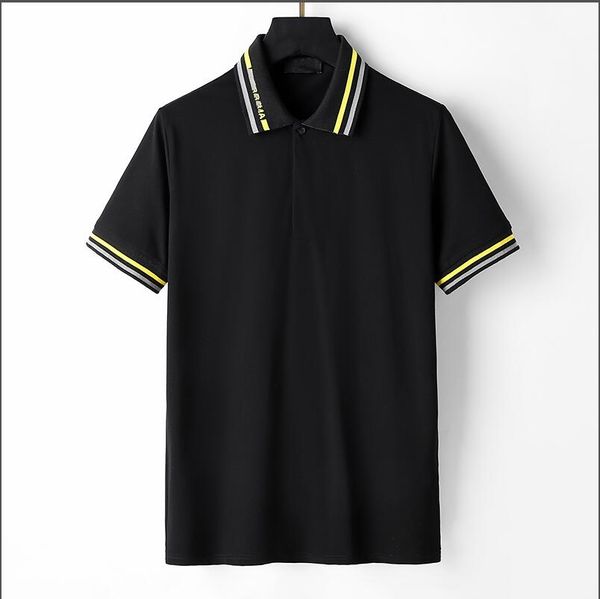 men's tee polo black and white color fashion casual business classic embroidery print new version of t-shirt button lapel polo -03, White;black
men's tee polo black and white color fashion casual business classic embroidery print new version of t-shirt button lapel polo -03, White;black