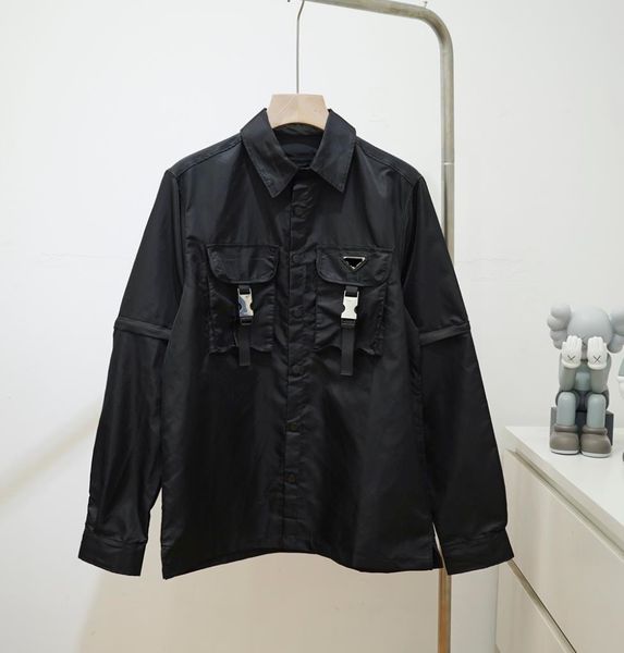 street blouses mens shirt jackets classic retro long shirts fabric comfortable breathable perforated logo detachable sleeves high density ny, White;black
street blouses mens shirt jackets classic retro long shirts fabric comfortable breathable perforated logo detachable sleeves high density ny, White;black