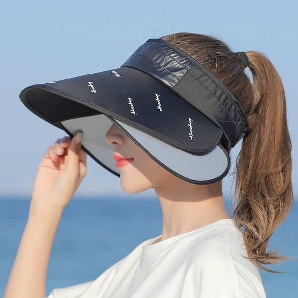 wide brim hats bucket retractable women empty hiking visor adjustable sports female sunshade caps bicycle uv protection sun 230330, Blue;gray
wide brim hats bucket retractable women empty hiking visor adjustable sports female sunshade caps bicycle uv protection sun 230330, Blue;gray